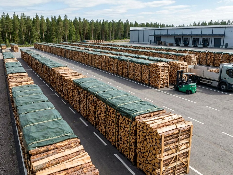 Переборка старой поленницы в Раменском